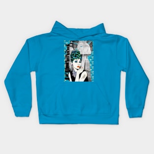 Audrey punked and smoking Kids Hoodie